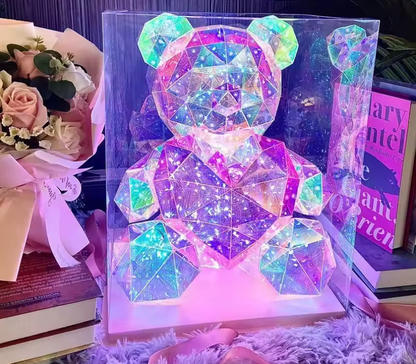 Osito luminoso con un corazón romántico